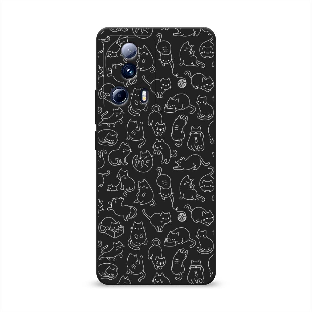 

Чехол Awog на Xiaomi 13 Lite "Шкодливые котики", Прозрачный;бежевый, 318152-1