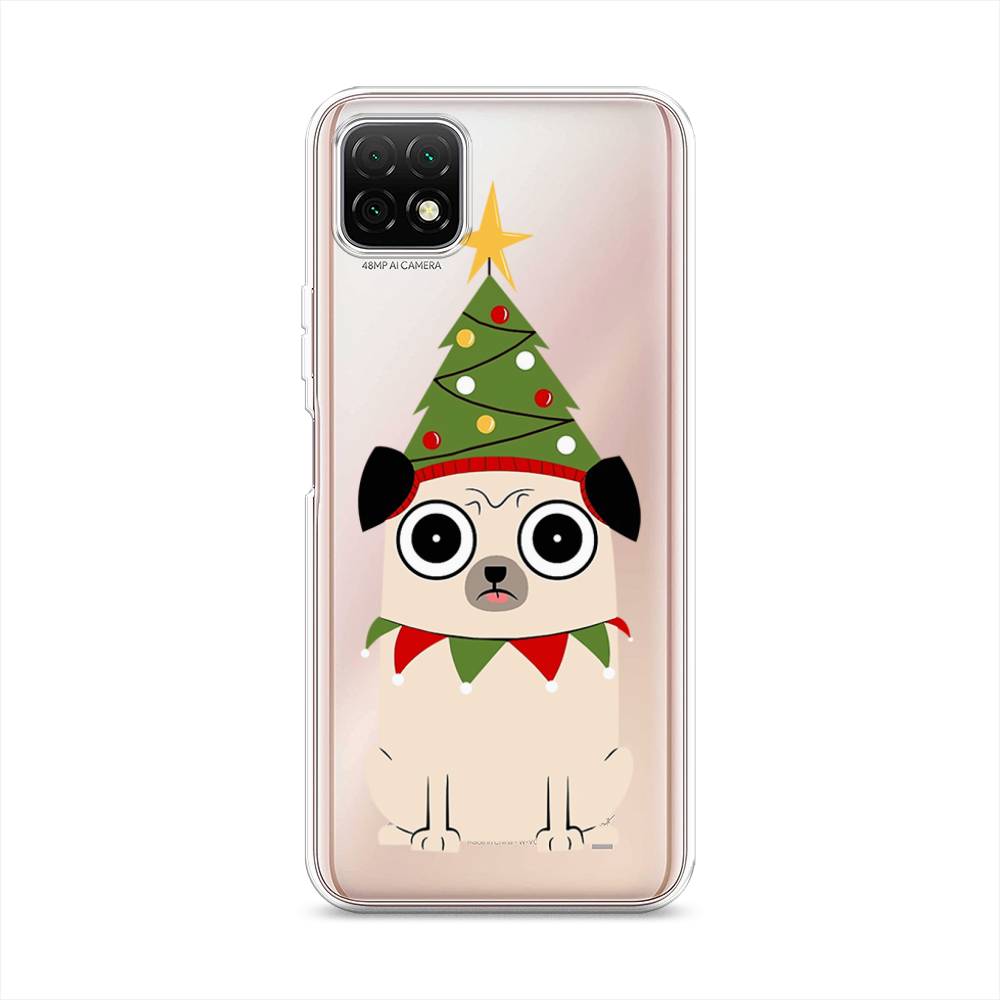 

Чехол на Wiko T3 "Собачка с ёлочкой", Бежевый;красный;зеленый, 3400150-1