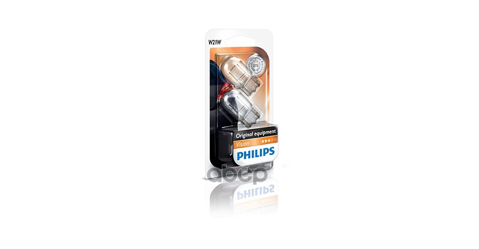 фото Сигнальная лампа 12v w21w (блистер 2 лампы) philips