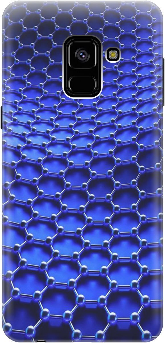 

Чехол на Samsung Galaxy A8 (2018) с принтом "Молекулярная цепь", Синий;черный, 3081