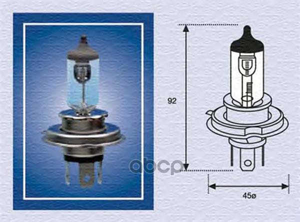 Лампа 24V 70W H4 Magneti Marelli 002156100000