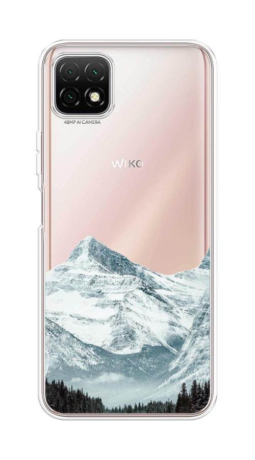 

Чехол на Wiko T3 "Горы арт 1", Белый;зеленый, 3400150-2