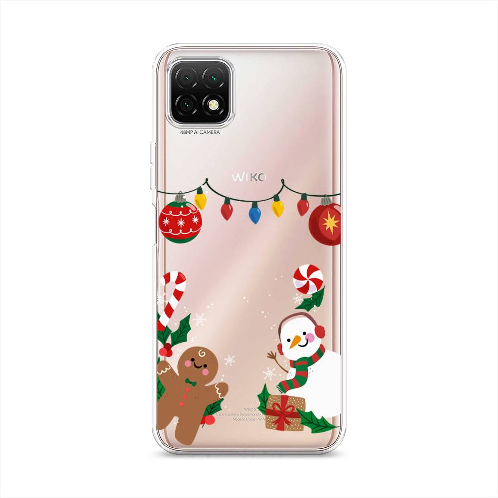 

Чехол на Wiko T3 "Новогоднее настроение", Коричневый;красный;зеленый, 3400150-5