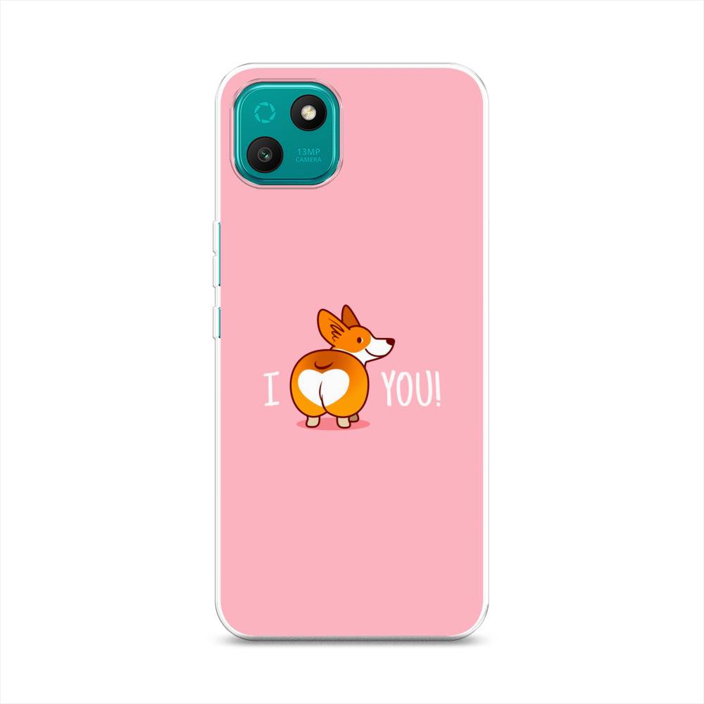 

Чехол на Wiko T10 "Корги I love you", Розовый;коричневый;белый, 3400250-1