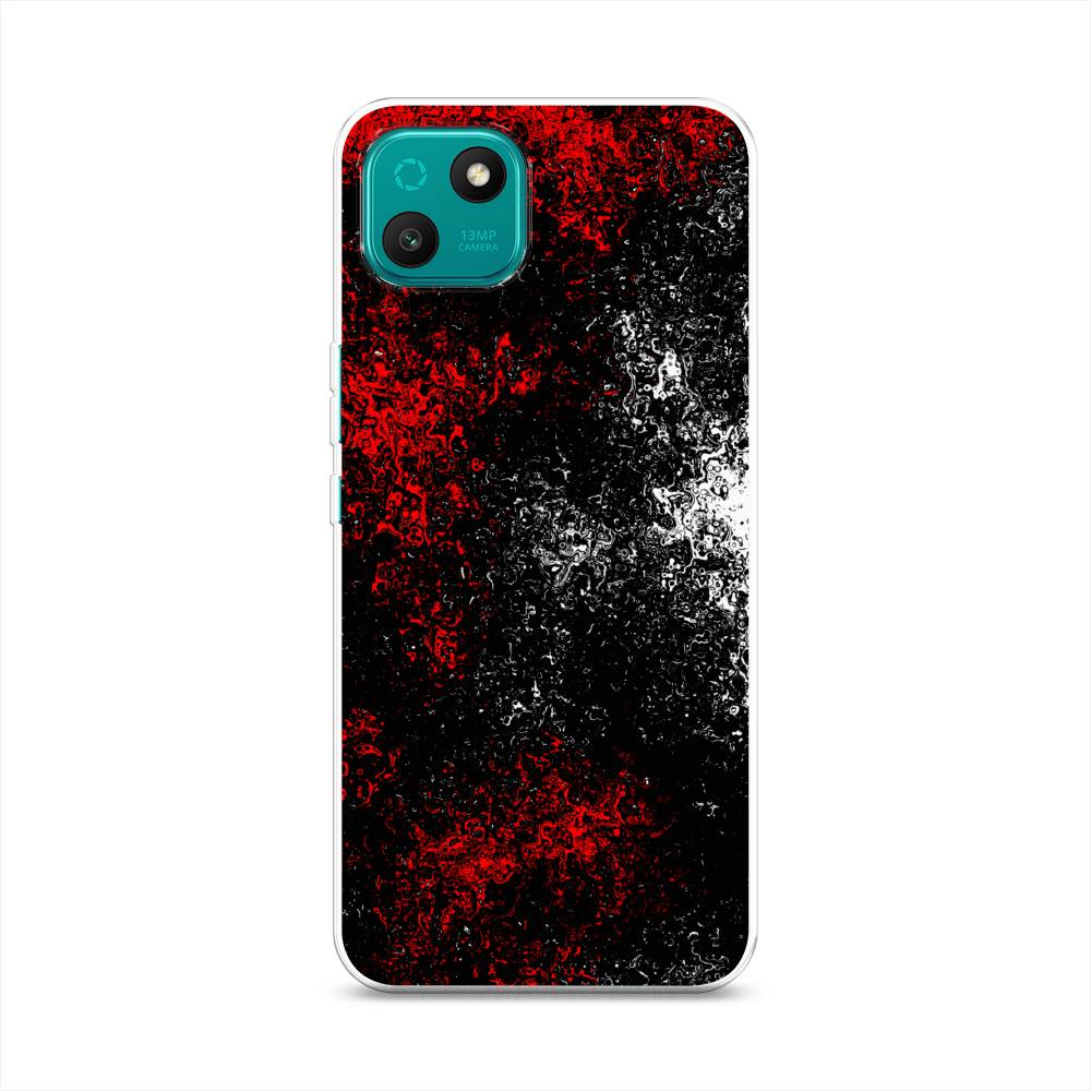 

Чехол на Wiko T10 "Монотипия", Красный;черный;белый, 3400250-3