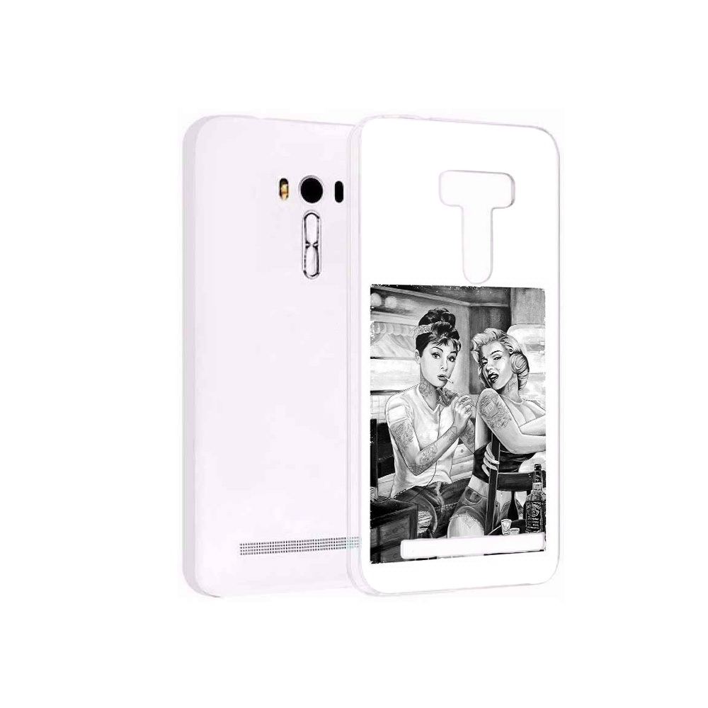 

Чехол MyPads Tocco для Asus ZenFone Selfie (ZD551KL) тату мастер, Прозрачный, Tocco