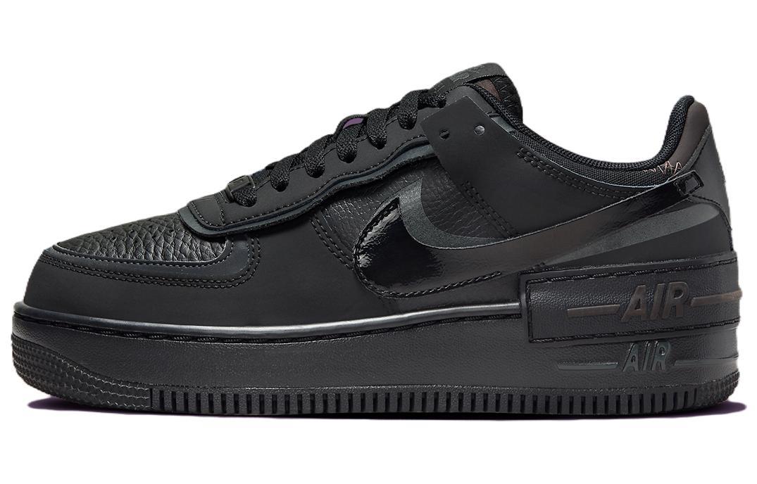 

Кеды унисекс Nike Air Force 1 Shadow Triple Black черные 40.5 EU, Черный, Air Force 1 Shadow Triple Black