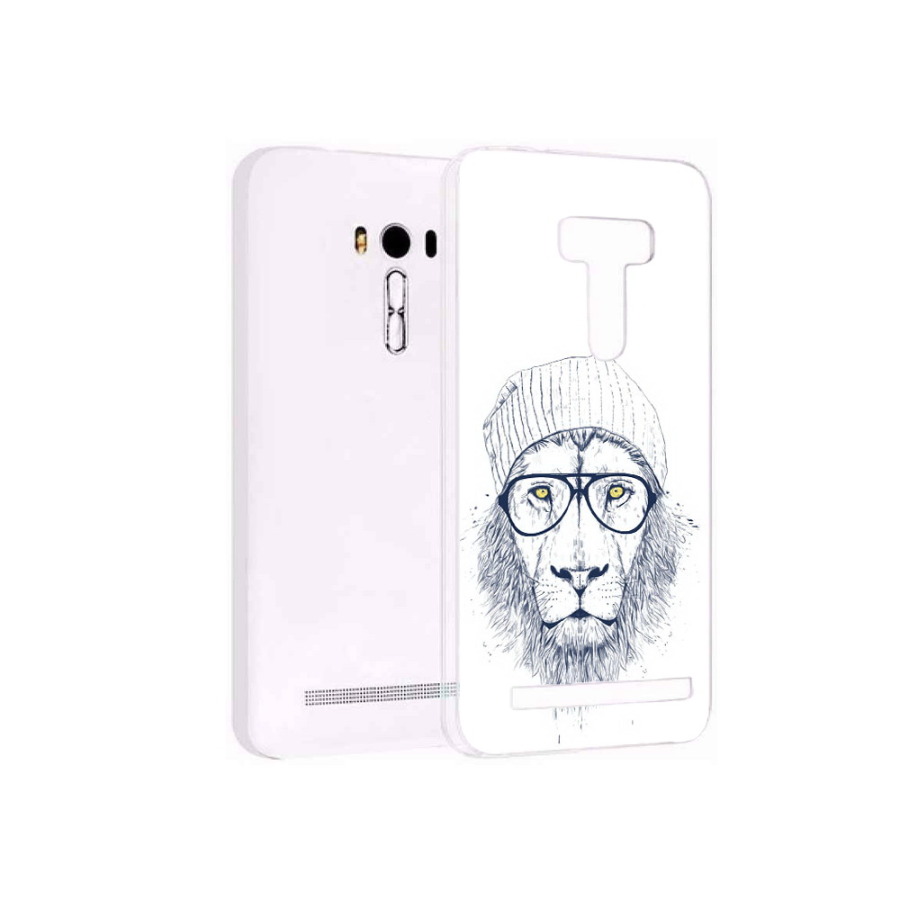 

Чехол MyPads Tocco для Asus ZenFone Selfie (ZD551KL) хиппи лев, Прозрачный, Tocco