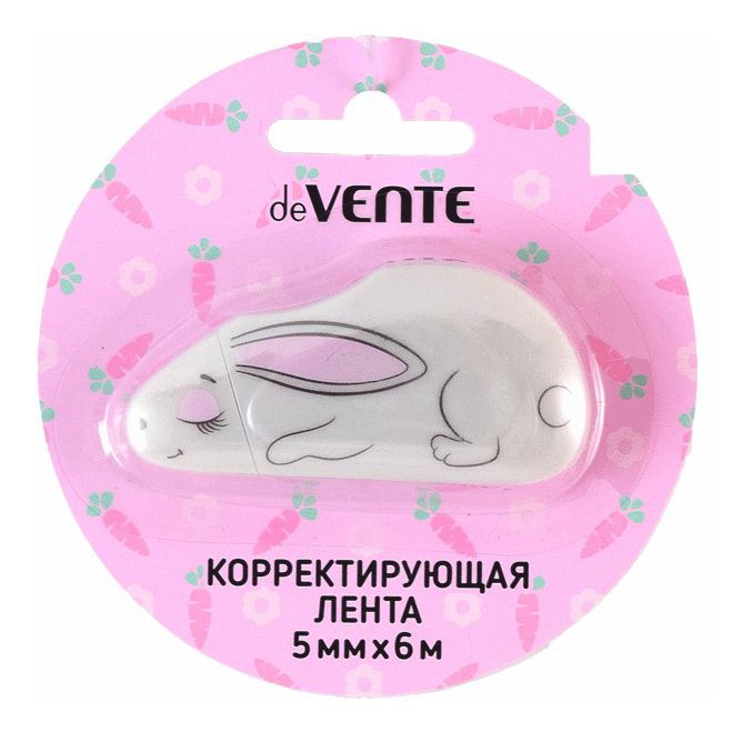 

Корректирующая лента deVENTE Rabbit корпус в форме кролика с колпачком 5 мм х 6 м