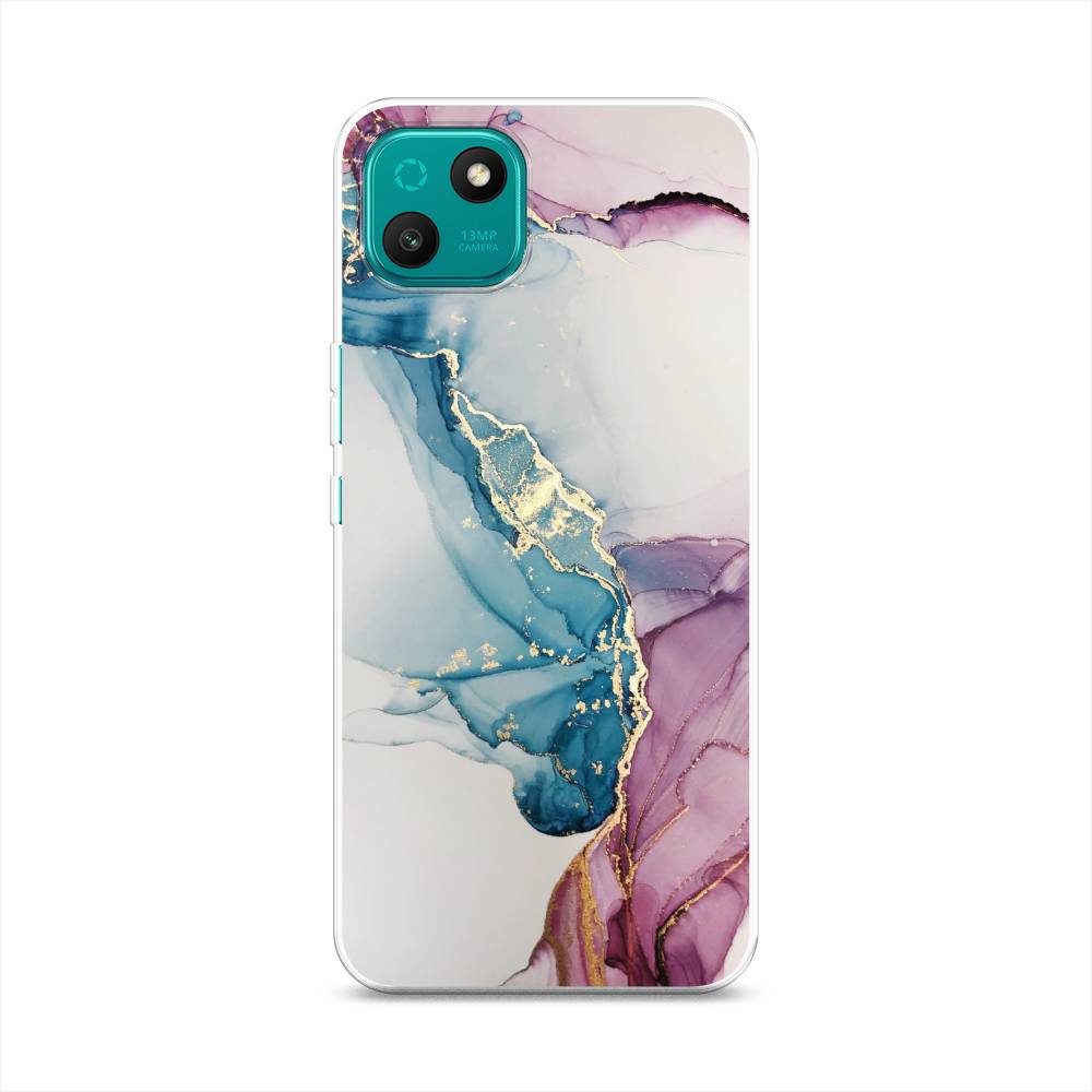 

Чехол на Wiko T10 "Розовые разводы рисунок", 3400250-3