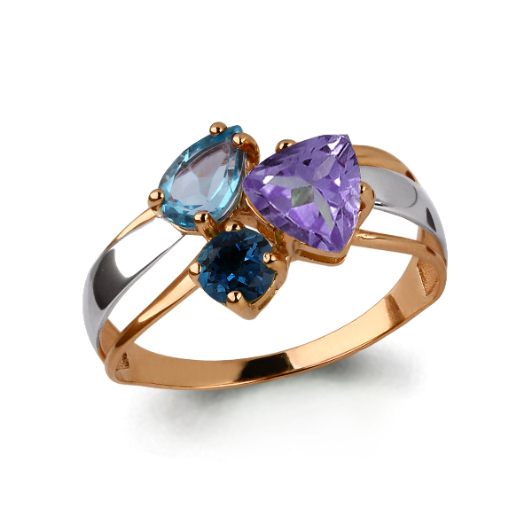 

Кольцо из золота р.  AQUAMARINE 6563242_585_кз, 6563242_585_кз