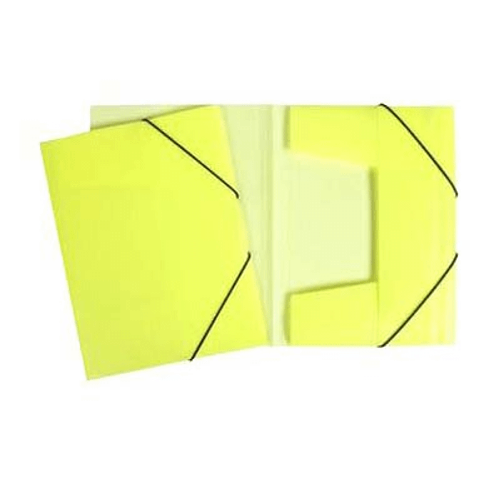 

Папка Hatber Diamond Neon А4 на резинке с клапанами желтая, Желтый