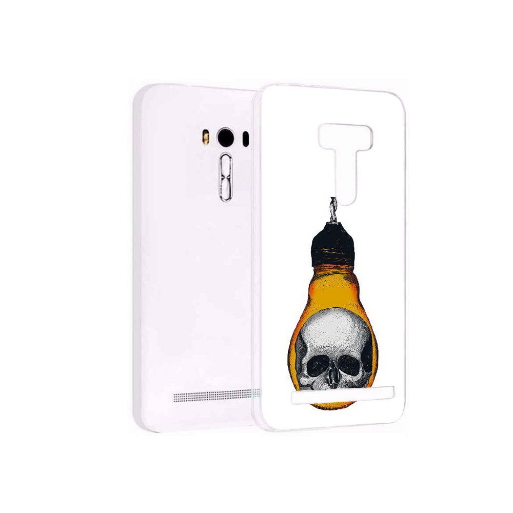 

Чехол MyPads Tocco для Asus ZenFone Selfie (ZD551KL) череп в лампочке, Прозрачный, Tocco