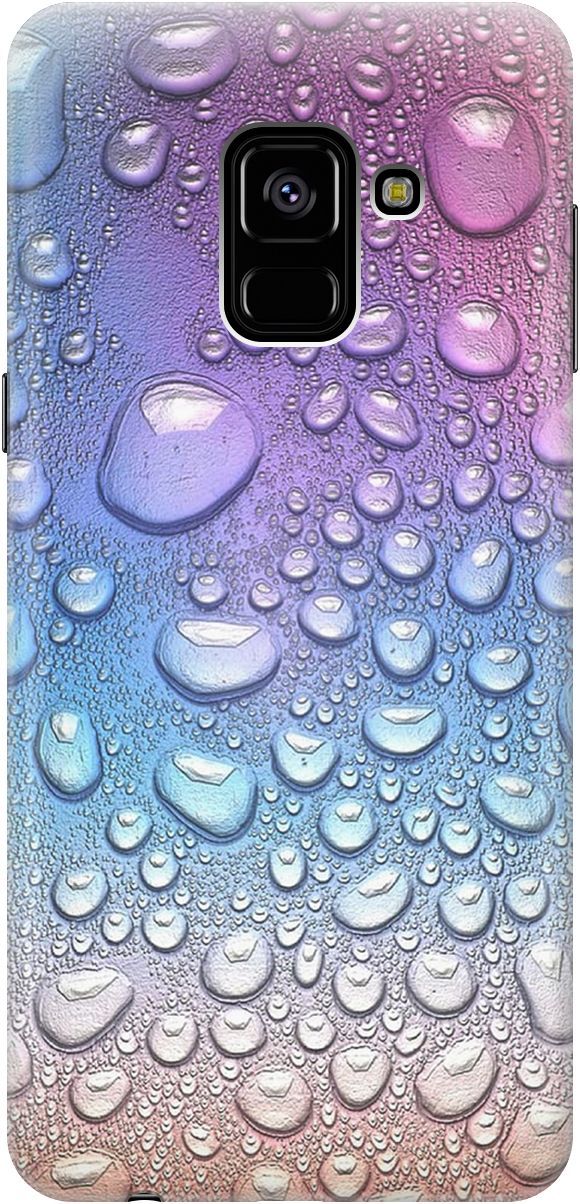

Чехол на Samsung Galaxy A8 (2018) с принтом "Множество капель", Синий;фиолетовый, 3081