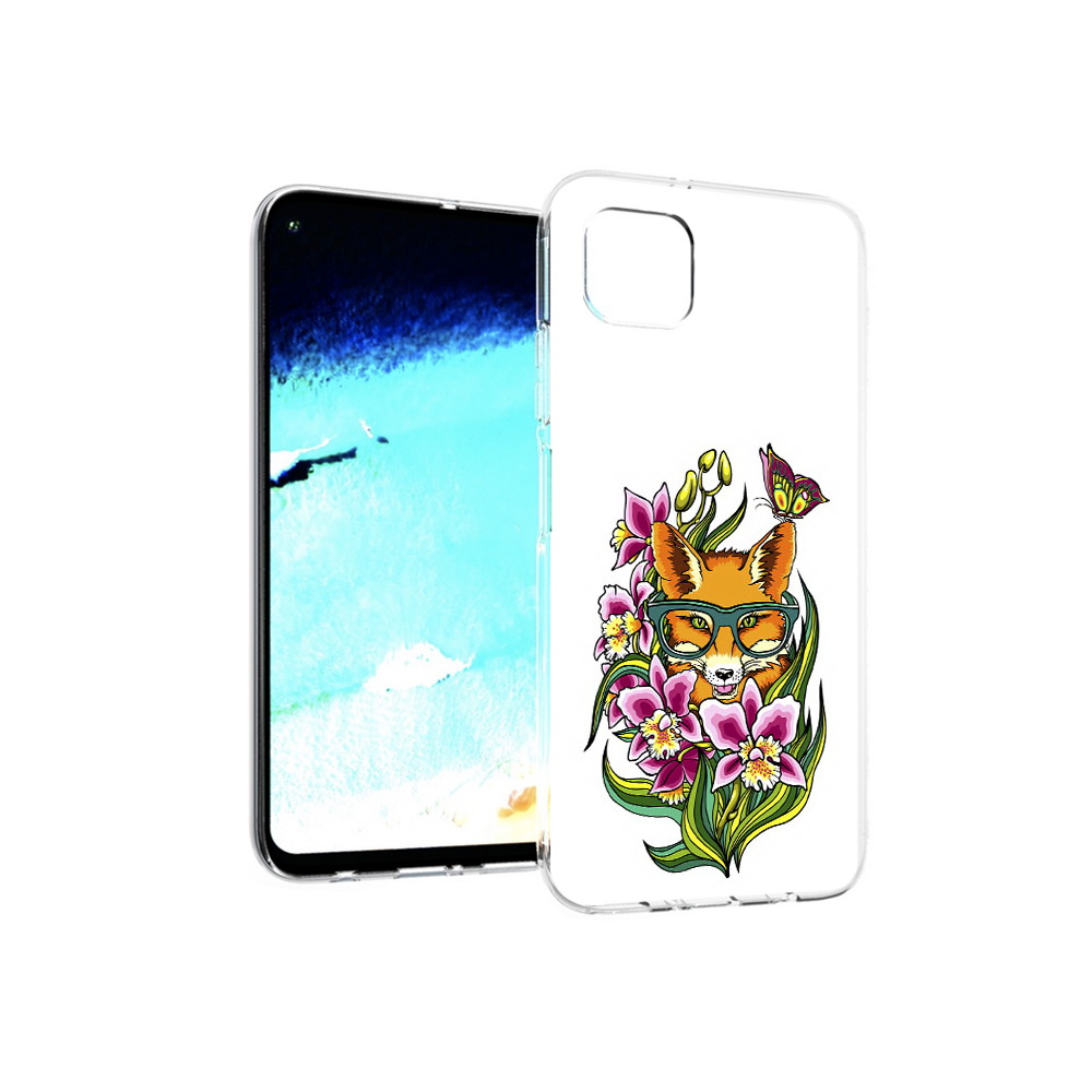 

Чехол MyPads Tocco для Huawei Nova 6 SE Лиса в цветах, Прозрачный, Tocco