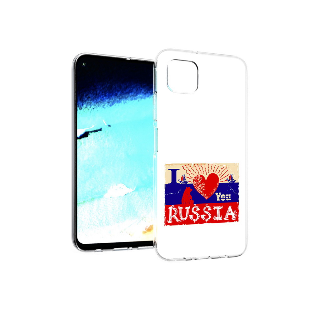 

Чехол MyPads Tocco для Huawei Nova 6 SE Люблю Россию, Прозрачный, Tocco