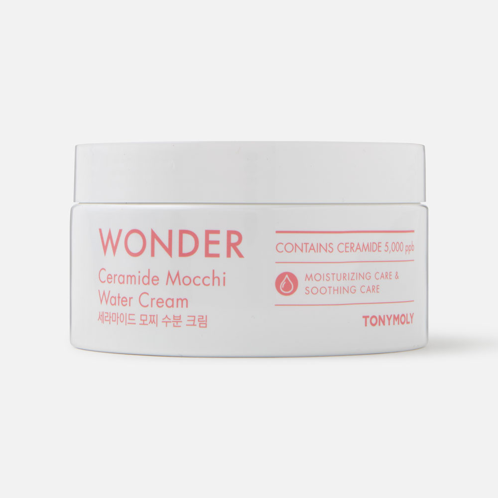 Крем для лица Tony Moly Wonder Ceramide Mochi Water Cream увлажняющий с церамидами, 300 мл