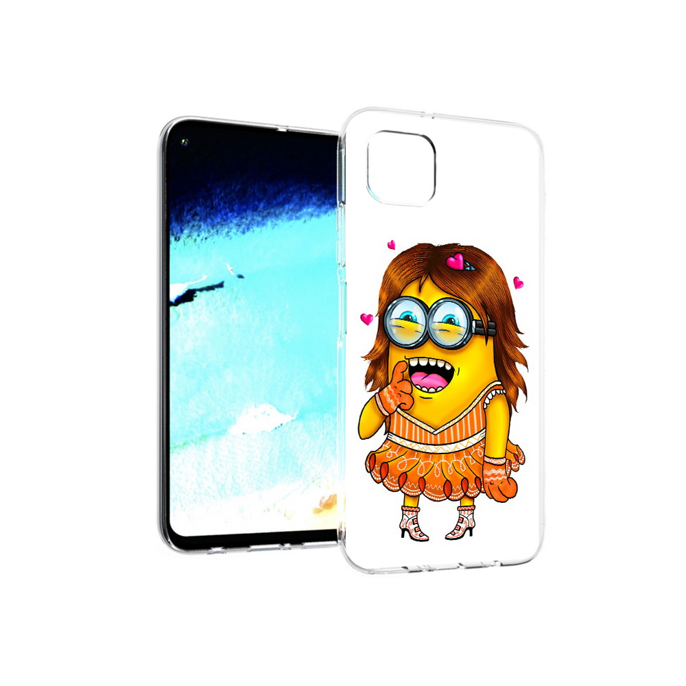

Чехол MyPads Tocco для Huawei Nova 6 SE Миньон девочка, Прозрачный, Tocco