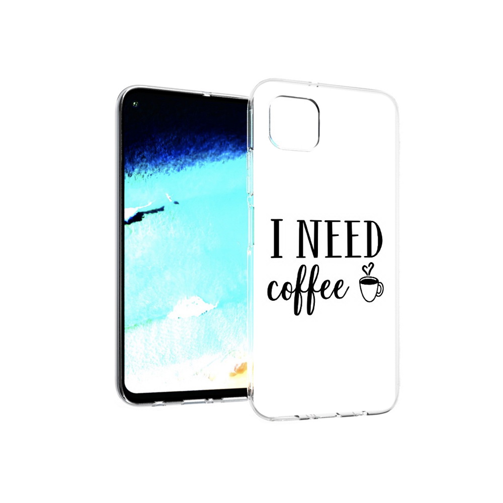 

Чехол MyPads Tocco для Huawei Nova 6 SE Мне нужен кофе, Прозрачный, Tocco