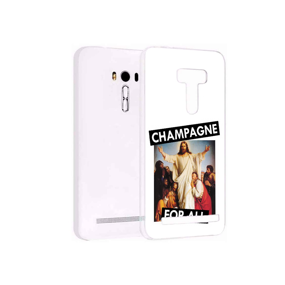 

Чехол MyPads Tocco для Asus ZenFone Selfie (ZD551KL) шампанское, Прозрачный, Tocco
