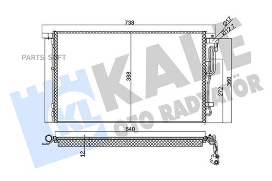 

KALE Радиатор кондиционера HYUNDAI Elantra 15->/I30 16->