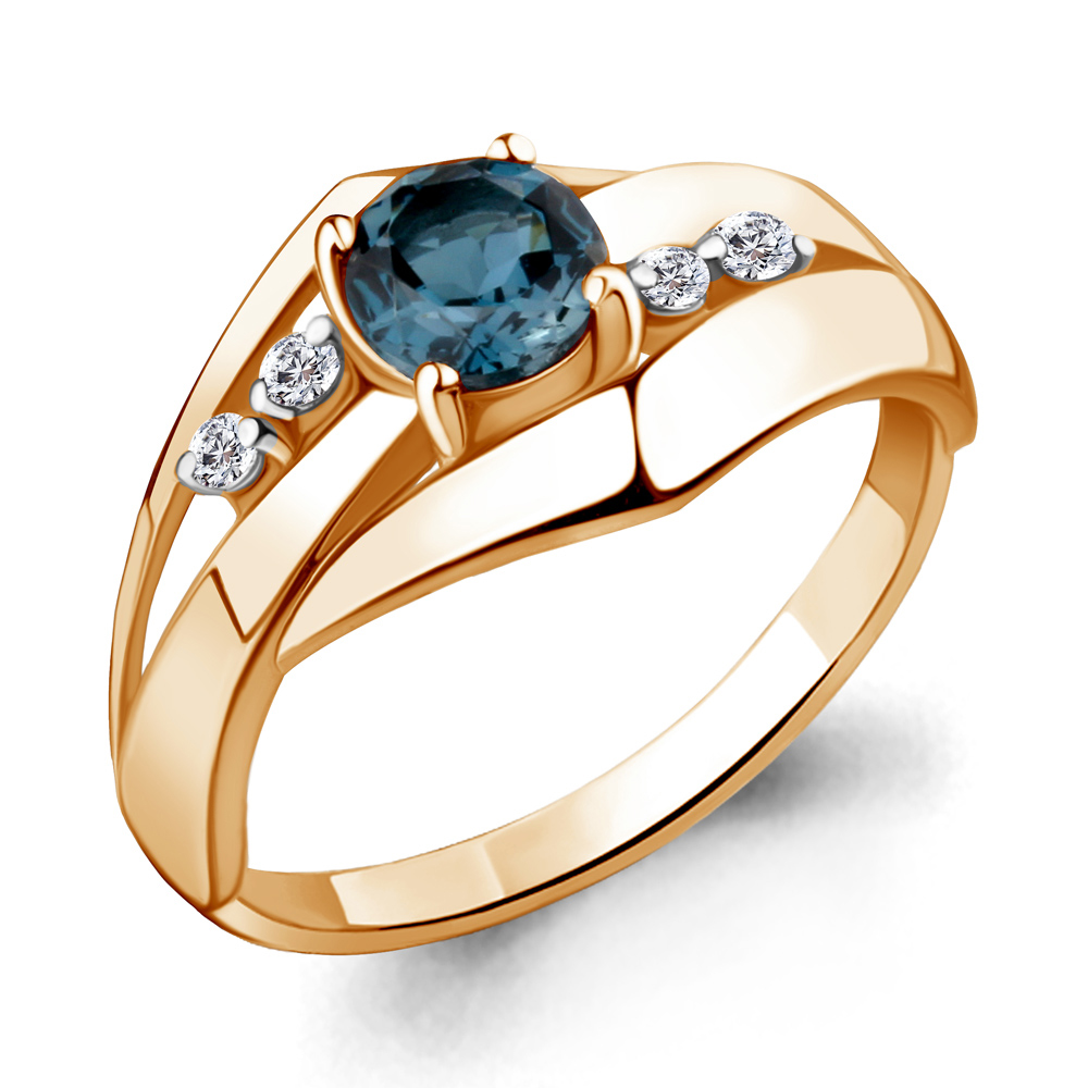 

Кольцо из серебра р.  AQUAMARINE 6581808_925_з, 6581808_925_з