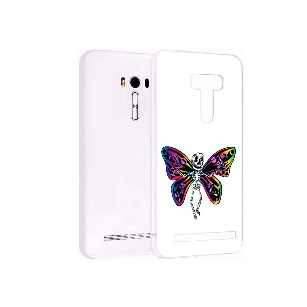 

Чехол MyPads Tocco для Asus ZenFone Selfie (ZD551KL) эффект бабочки, Прозрачный, Tocco
