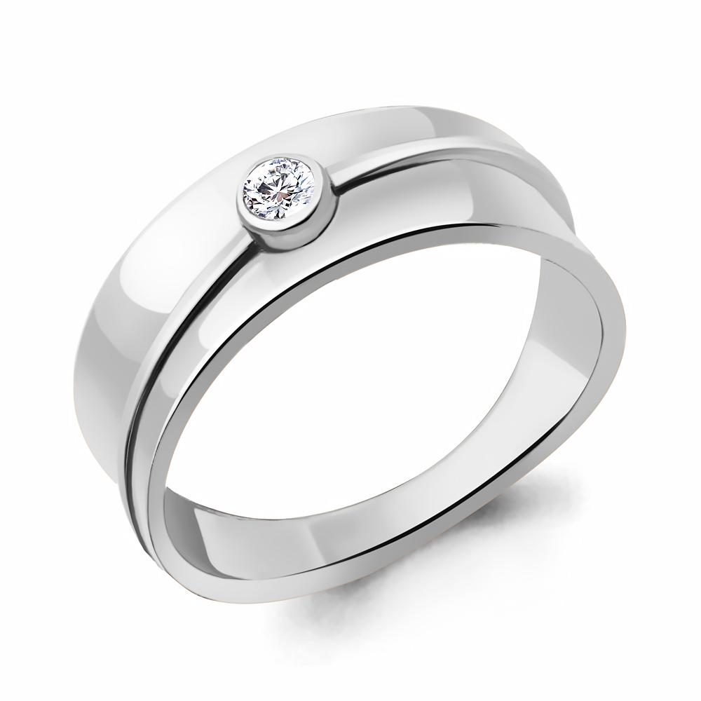 

Кольцо из серебра р. 19 AQUAMARINE 67139А_925_р, 67139А_925_р