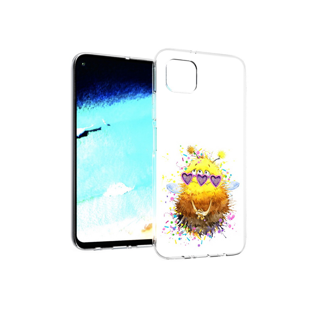 Чехол MyPads Tocco для Huawei Nova 6 SE Пушитый шмель