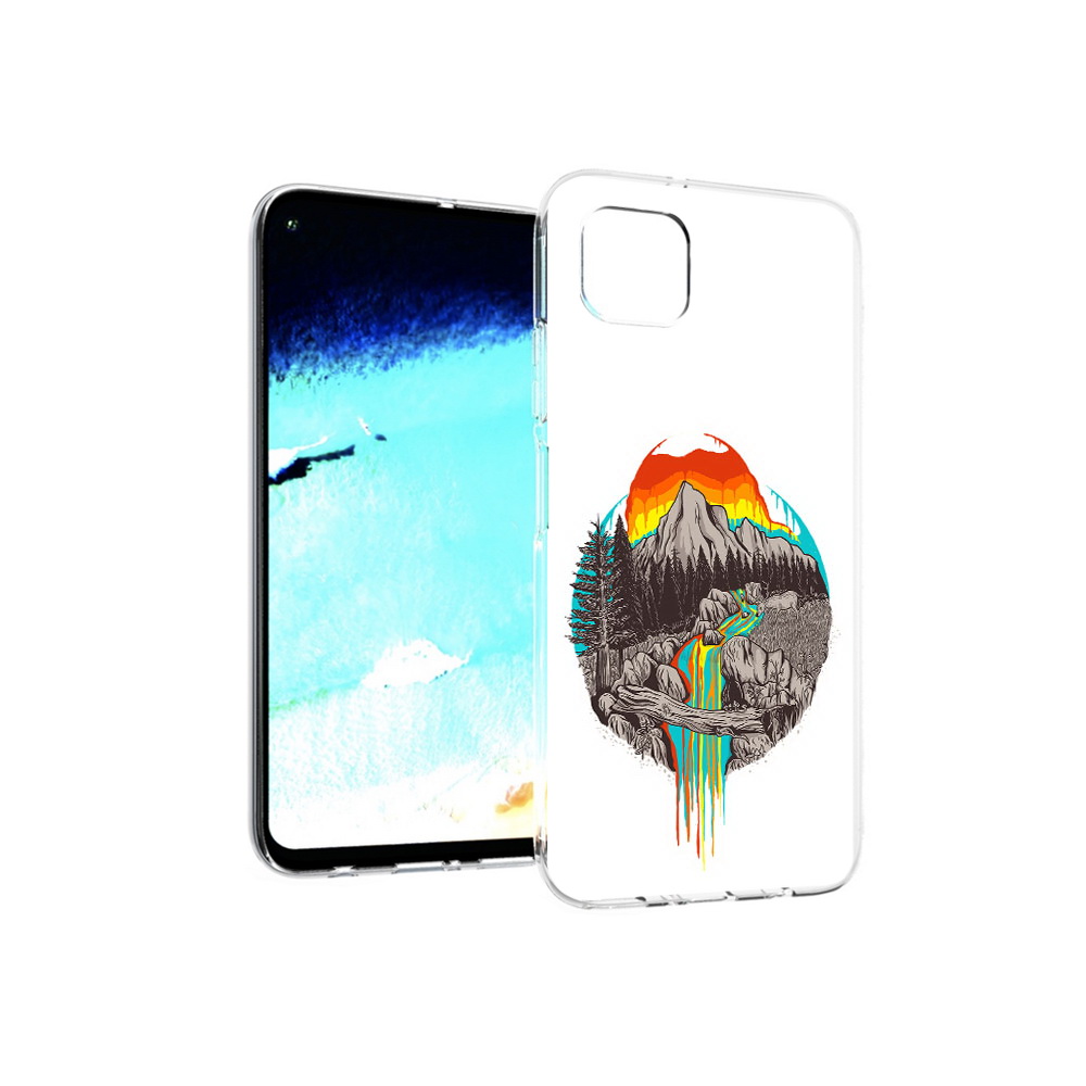

Чехол MyPads Tocco для Huawei Nova 6 SE Радужный водопад, Прозрачный, Tocco