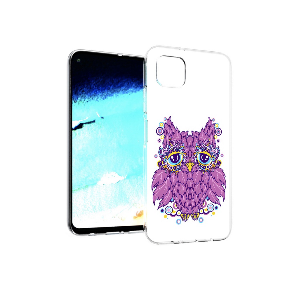 

Чехол MyPads Tocco для Huawei Nova 6 SE Розовая сова, Прозрачный, Tocco