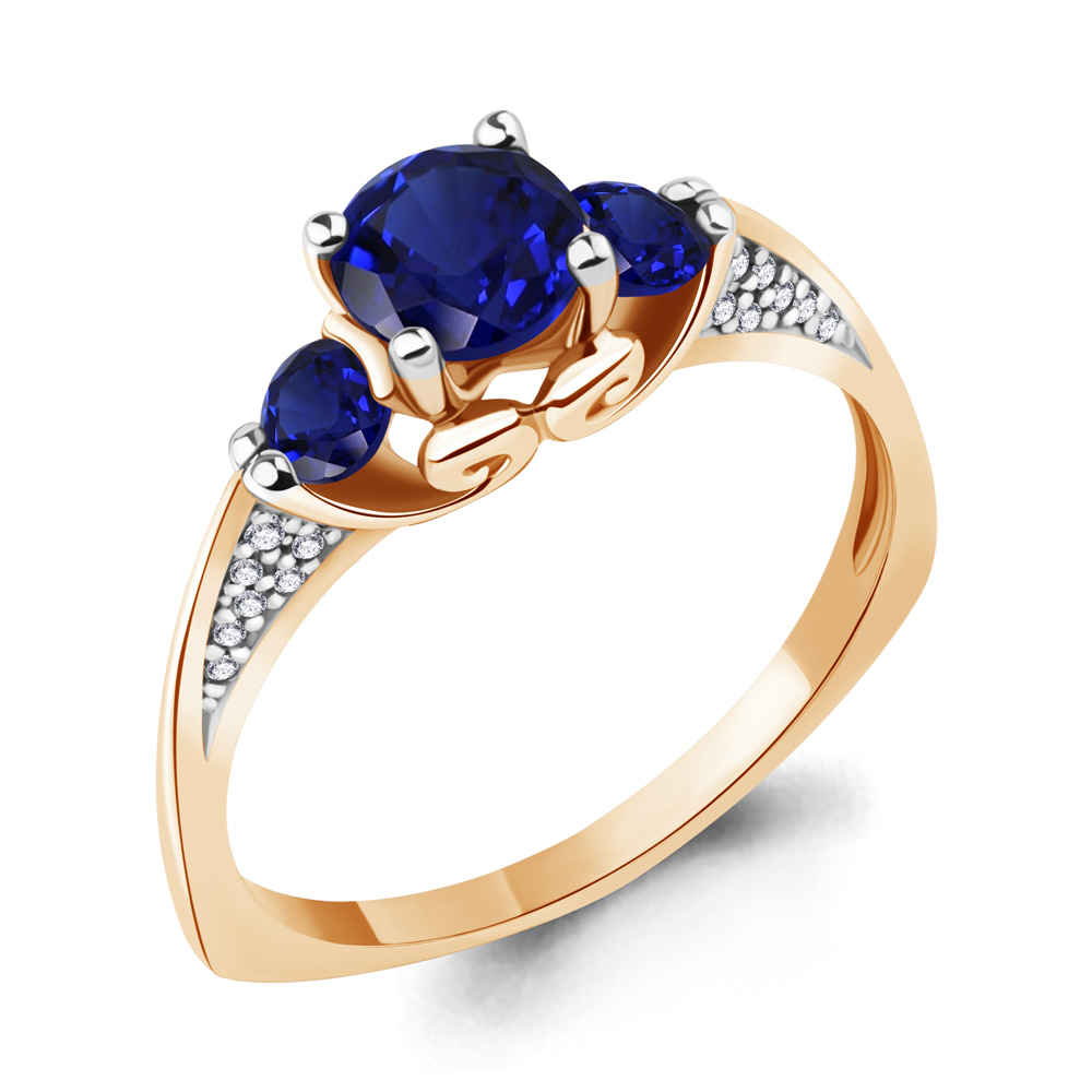 

Кольцо из серебра р. 19,5 AQUAMARINE 63990Б_925_з, 63990Б_925_з