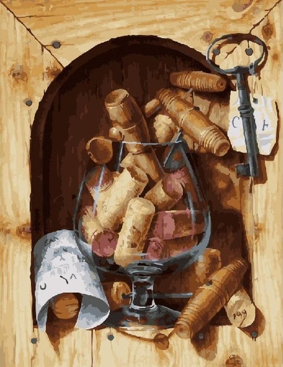 

Живопись по номерам Paintboy Пробки и штопоры 40x50, Пробки и штопоры