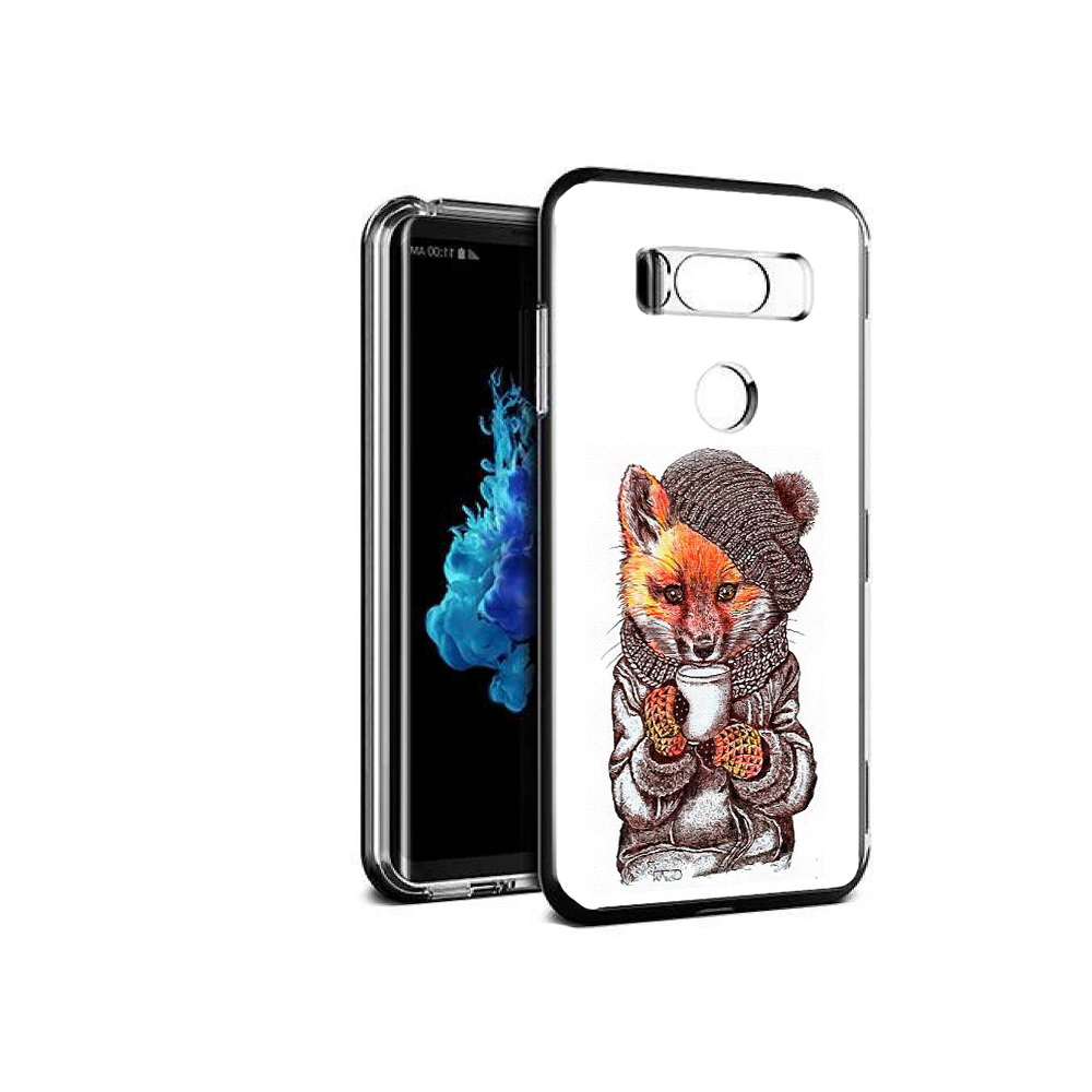 

Чехол MyPads Tocco для LG V30S лиса в шапке, Tocco