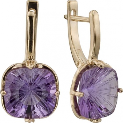 

Серьги с 2 аметистами из красного золота ALORIS Серьги 1672А, Серьги 1672А