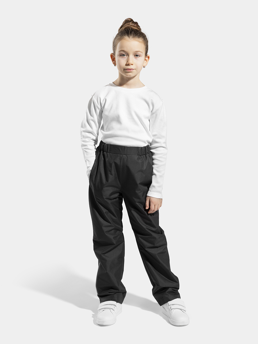 

Брюки детские KISU S23-30801, черный, 140, S23-30801