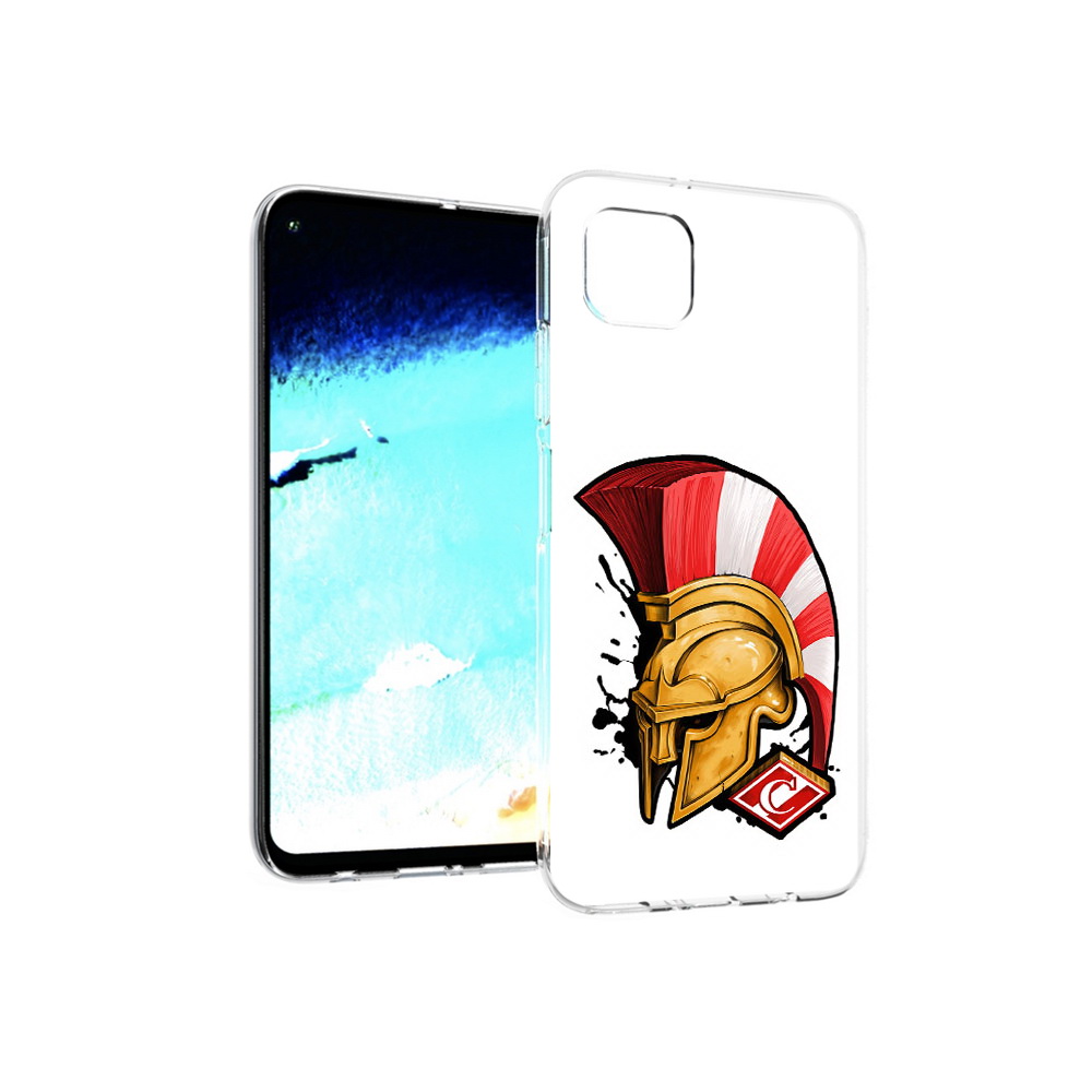 

Чехол MyPads Tocco для Huawei Nova 6 SE ФК спартак шлем, Прозрачный, Tocco