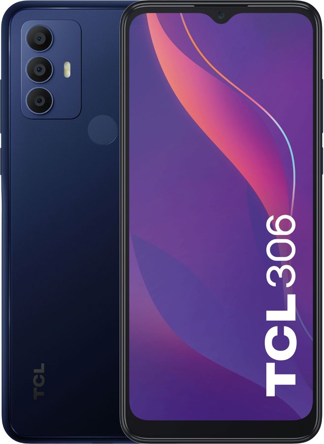 

Смартфон TCL 306 3/32Gb, 6102H, синий