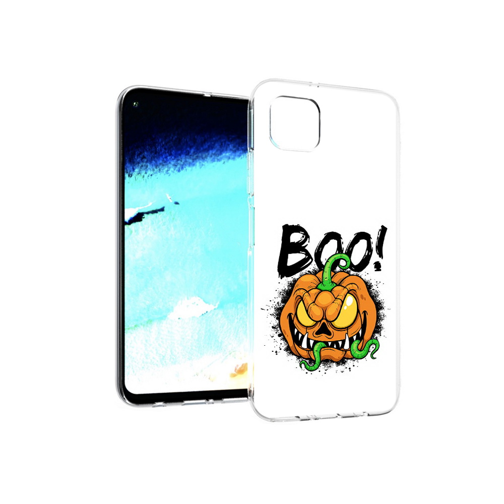Чехол MyPads Tocco для Huawei Nova 6 SE Хэллоуин бу