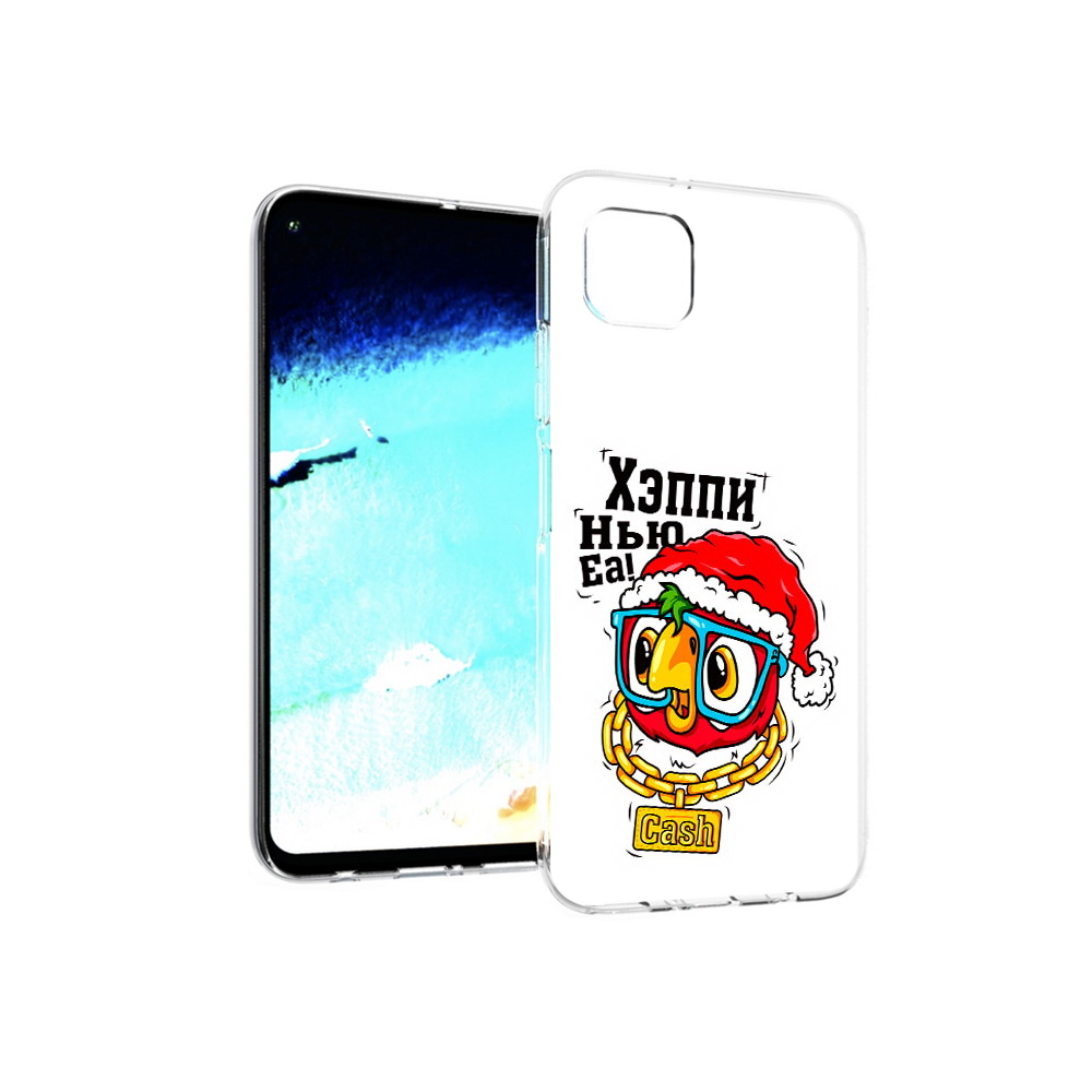 

Чехол MyPads Tocco для Huawei Nova 6 SE Хэппи нью еа, Прозрачный, Tocco
