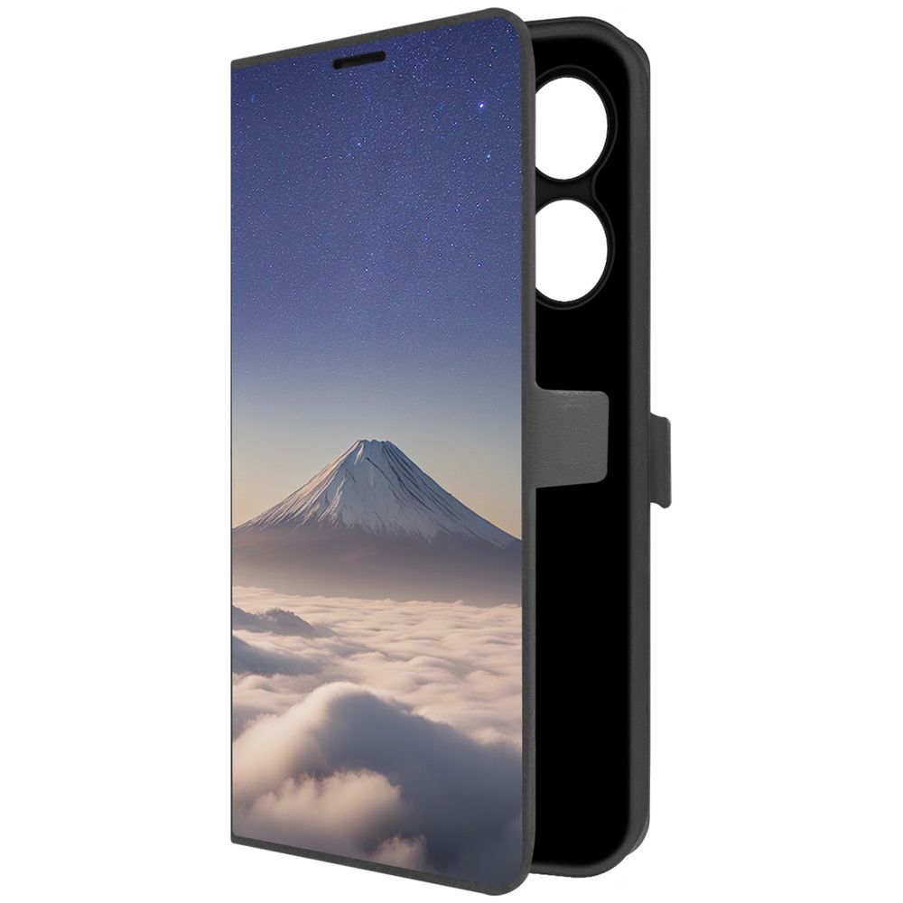

Чехол-книжка Krutoff Eco Book для Xiaomi Poco C61 Япония, Фудзияма (черный)