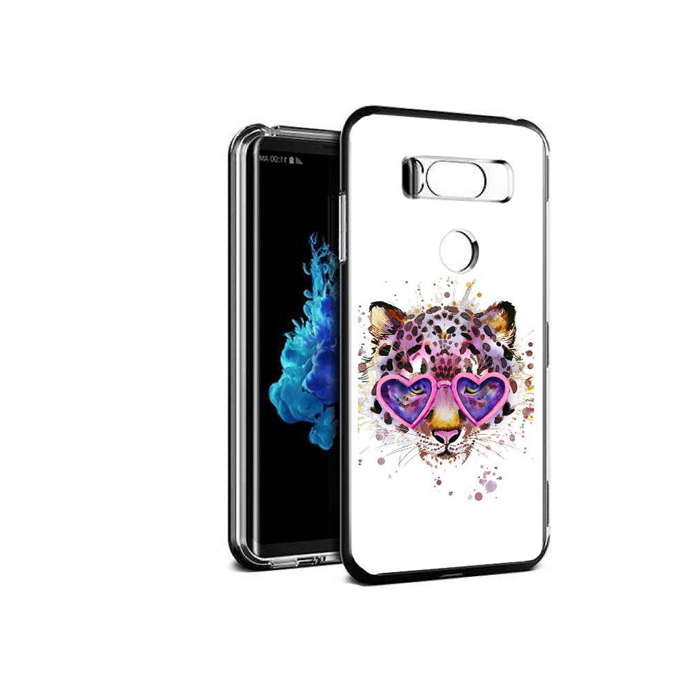 

Чехол MyPads Tocco для LG V30S модный леопард, Прозрачный, Tocco