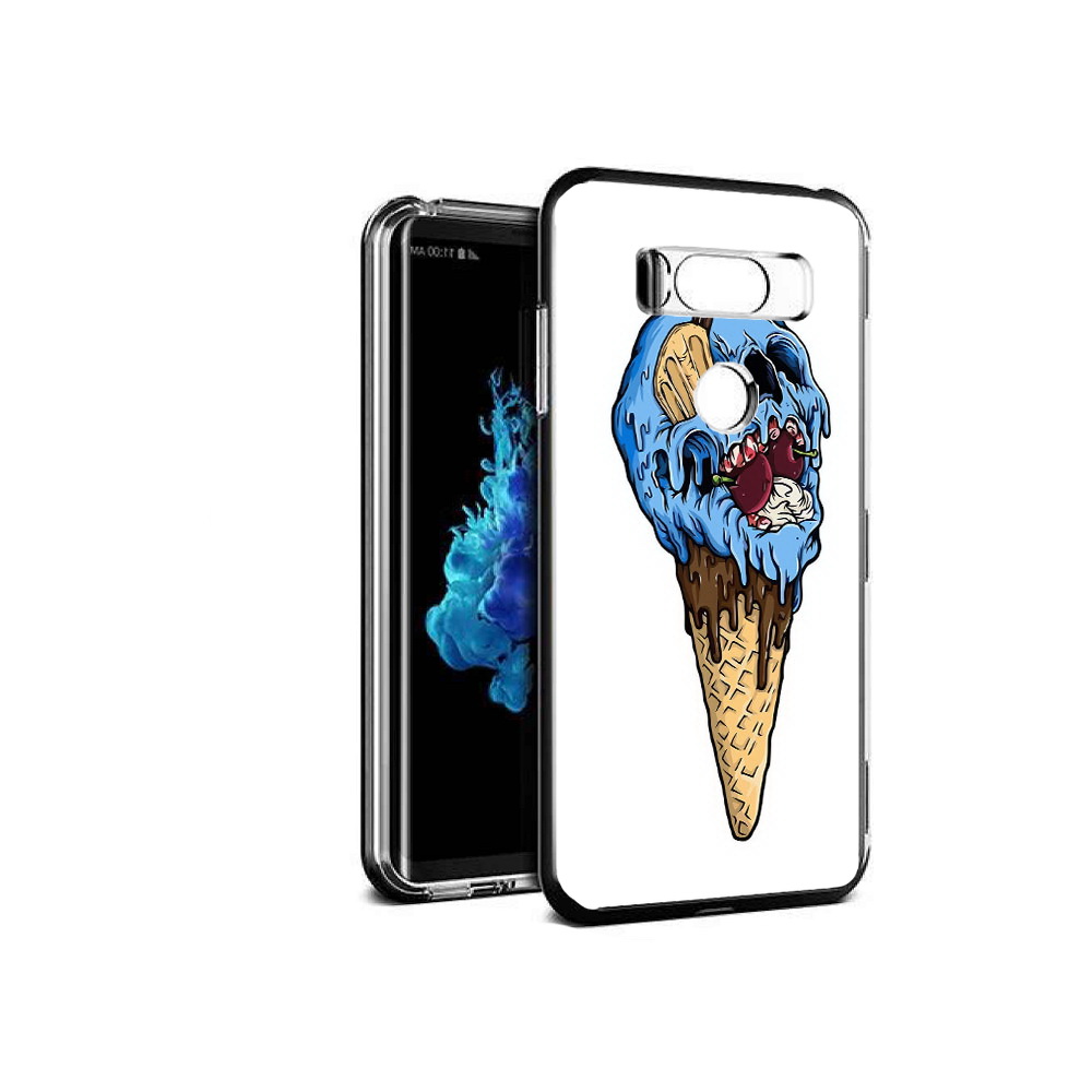 

Чехол MyPads Tocco для LG V30S мороженное череп, Прозрачный, Tocco