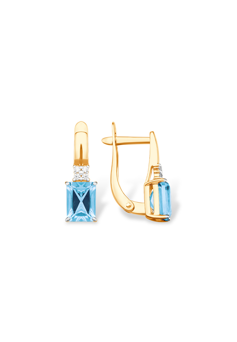 

Серьги из красного золота Kari Jewelry С13417386, топаз\фианит, С13417386