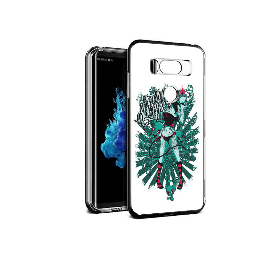 

Чехол MyPads Tocco для LG V30S нарисованная девушка в татуировках, Прозрачный, Tocco