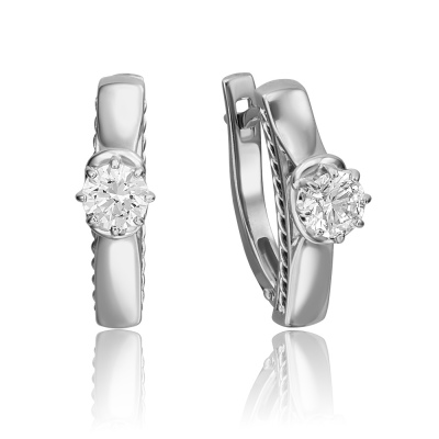 

Серьги из белого золота с фианитом PLATINA jewelry 02-4227-00-501-1120-38, 02-4227-00-501-1120-38
