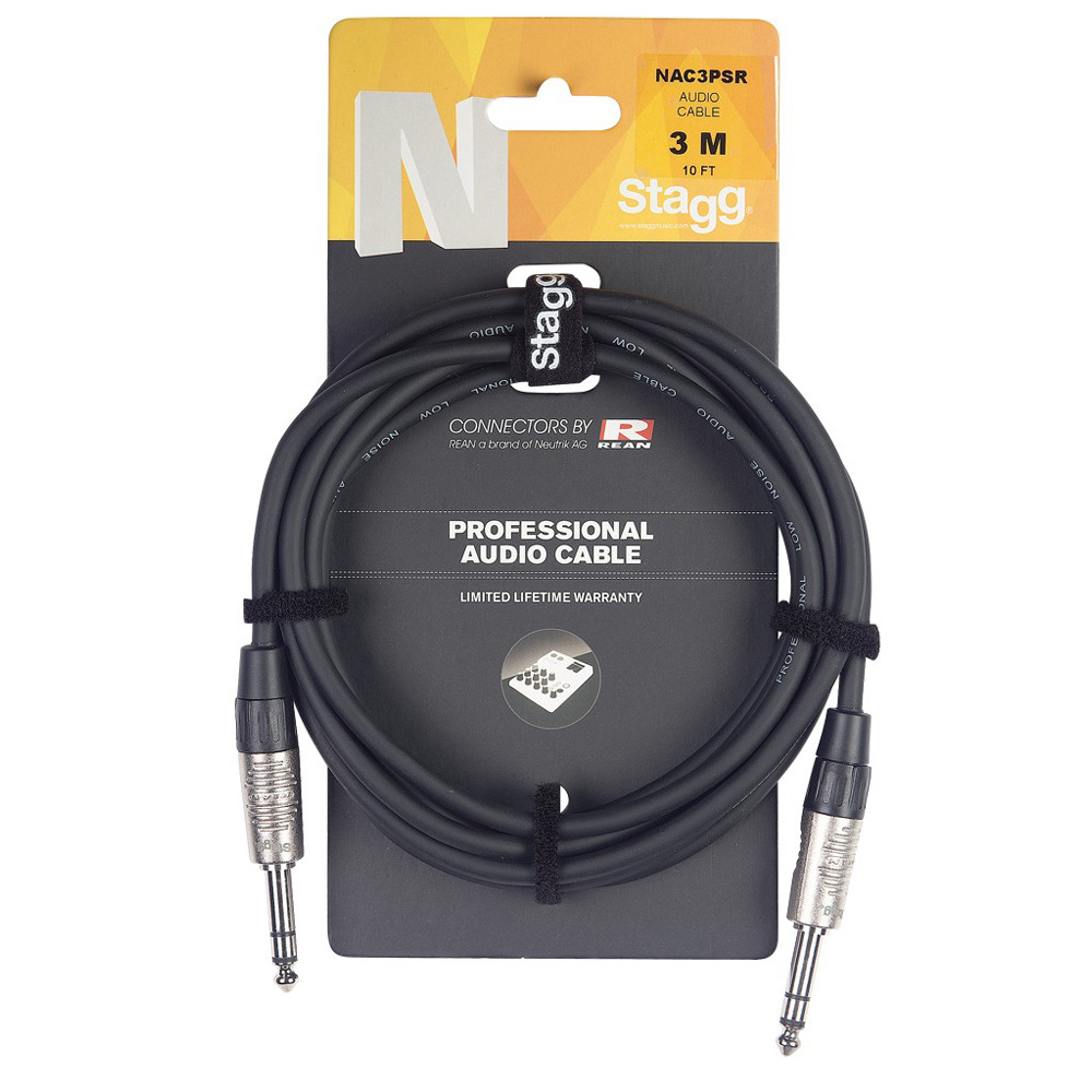 фото Кабель аудио 1xjack - 1xjack stagg nac3psr 3.0m