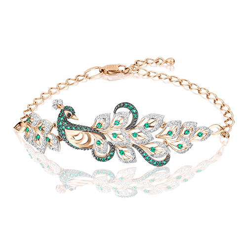 

Браслет из красного золота с фианитом р. 21 PLATINA jewelry 05-0555-01-404-1110-52, 05-0555-01-404-1110-52