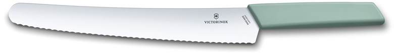 

Нож для хлеба и выпечки VICTORINOX 6.9076.26W44B Swiss Modern, 26 см, аквамариновый, Swiss Modern