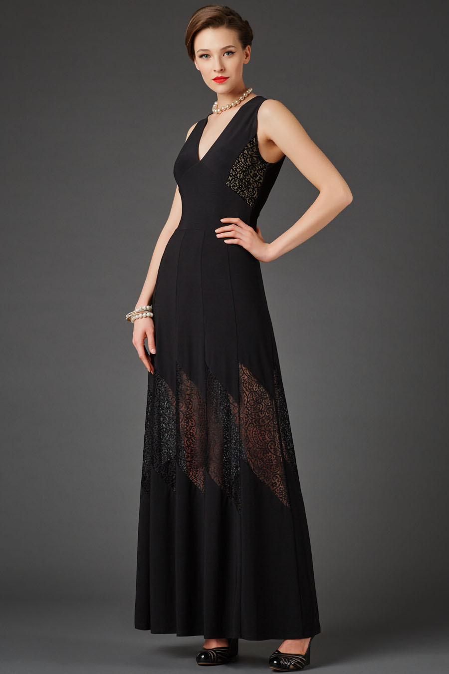 

Платье женское Арт-Деко RP-296 черное 50 RU, Черный, RP-296